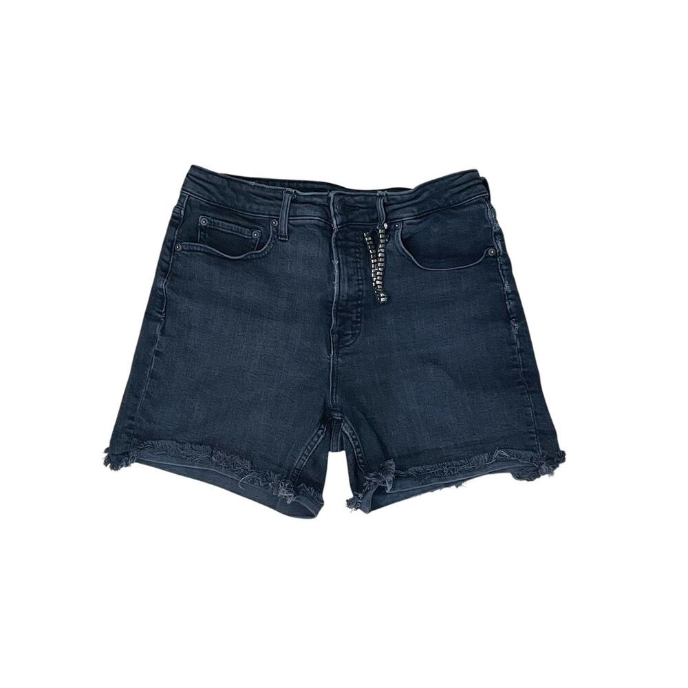 Women’s Free Assembly 90s Cut Off Shorts Black Raw Hem Size 10 Waist 30”-Summer